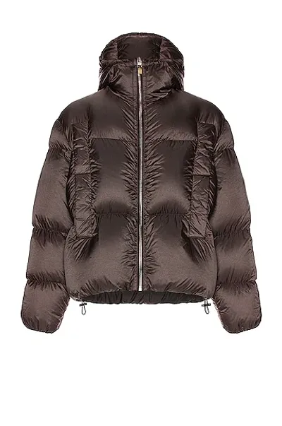 Givenchy Garment Dye Cloud Puffer Jacket In Dark Brown