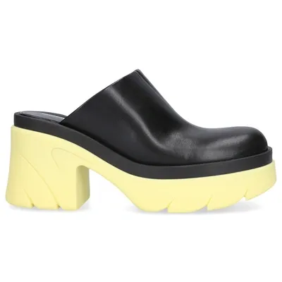 Guglielmo Rotta Clogs Farrell Ranch Calfskin In Black