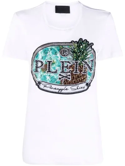 Philipp Plein Logo-print Short-sleeve T-shirt In White