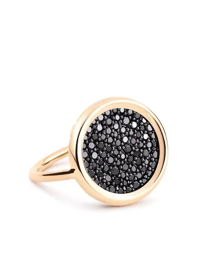 Ginette Ny 18kt Rose Gold Round Diamond Ring In Rosa