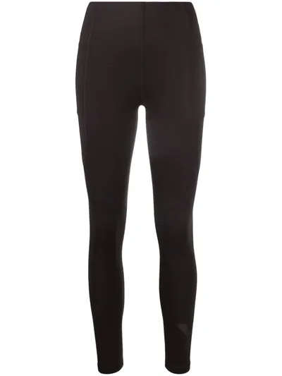 Y-3 Logo-print High-waisted Leggings In Black