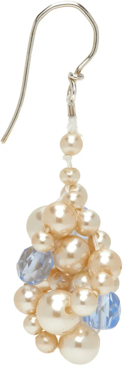 Camiel Fortgens Off-white Pearl Entwined Fancy Single Earring In Multi