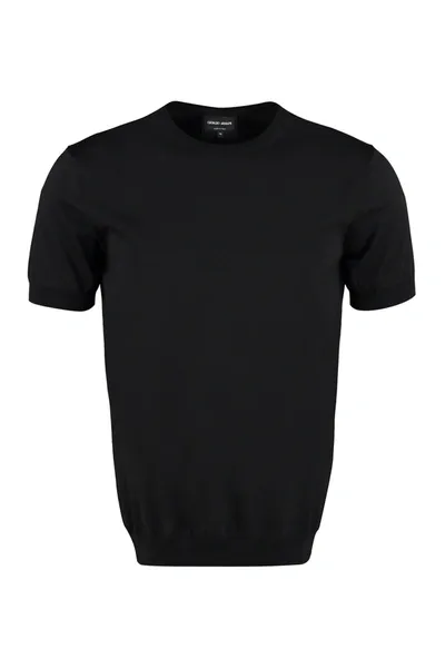 Giorgio Armani Crewneck Short In Black