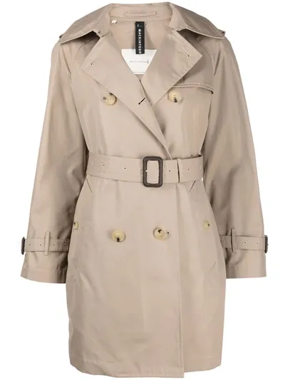 Mackintosh Muie Gabardine Trench Coat In Neutrals