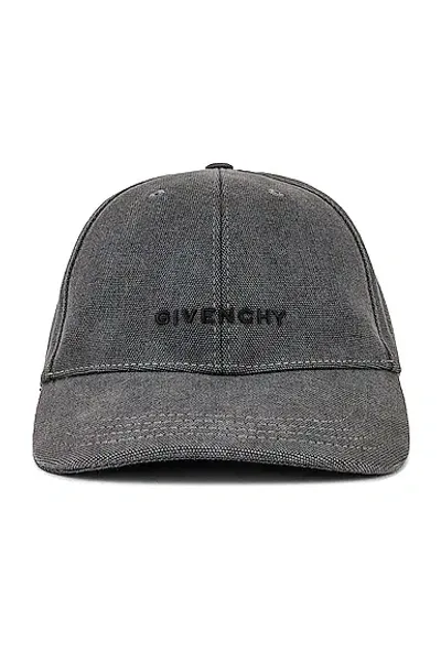 Givenchy Curved Cap In Grey