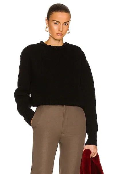 Bottega Veneta Rib Sweater In Black