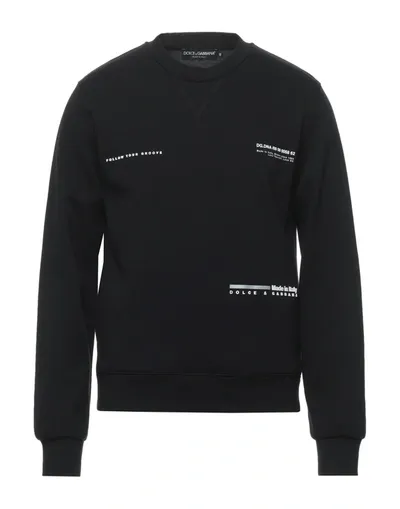 Dolce & Gabbana Sweatshirts In Black