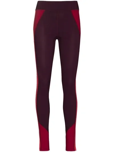 Isabel Marant Tiso Colour-block Leggings - Atterley In Rosso