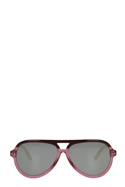 Isabel Marant Sunglasses In Fuxia Acrylic