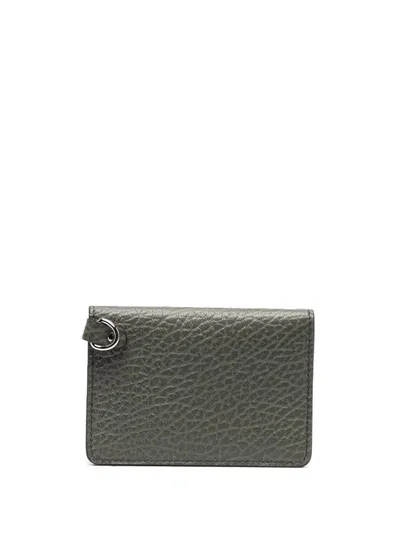 Maison Margiela Four-stitch Detail Wallet In Green