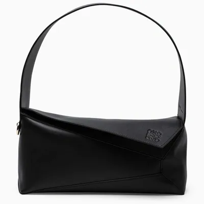 Loewe Black Yellow Puzzle Hobo Bag