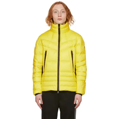 Moncler Canmore Légère Technique Down Ski Jacket In Yellow