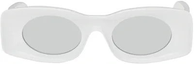 Loewe Paula's Ibiza Rectangle Sunglasses, 49mm In White