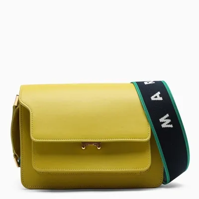 Marni Black/multicolour Trunk Shoulder Bag In Yellow