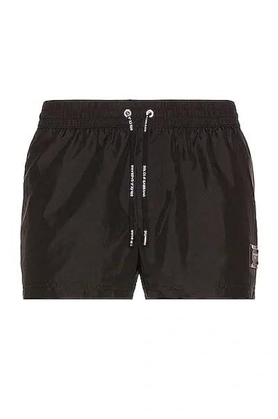 Dolce & Gabbana Black King Mens Beachwear Swimwear Shorts