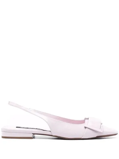 Sergio Rossi Sr Twenty Slingback Ballerina Shoes In Pink