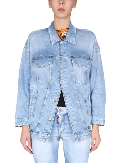 Dsquared2 Oversize Denim Jacket - Atterley In Blue