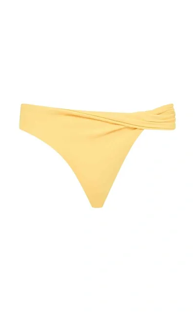 Bondi Born Tiarne Low-rise Bikini Briefs In Pink,yellow