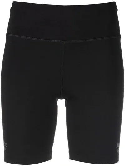 More Joy Logo-print Cycling Shorts In Schwarz