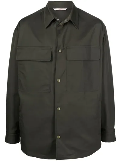 Valentino Nylon Shirt - Atterley In Green