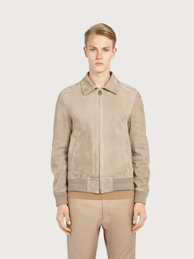 Ferragamo Salvatore  Herren Nappa-blouson In Beige