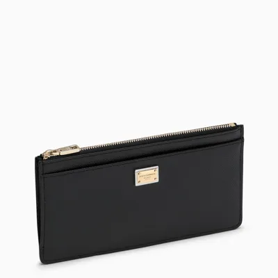 Dolce & Gabbana Black Zipped Credit Card Holder