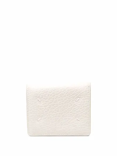 Maison Margiela Whipstitch-detail Coin Purse In Grey