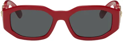 Versace Red Medusa Biggie Sunglasses