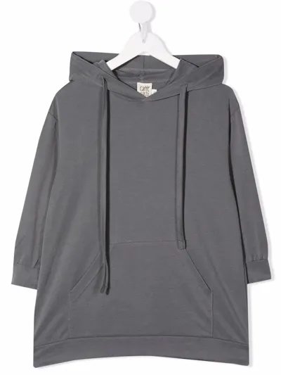 Caffe' D'orzo Kids' Nunzia Drawstring Hoodie In Grey