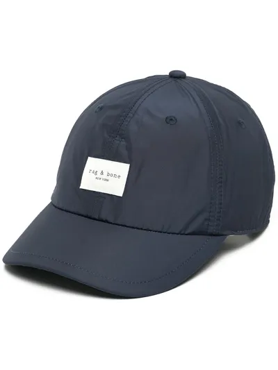 Rag & Bone Addison Graphic Print Baseball Cap In Black