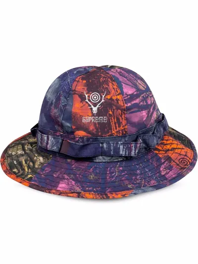 Supreme X South2 West8 Jungle Hat In Orange