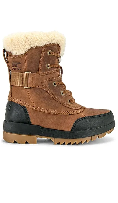 Sorel Fur Lined Tivoli Iv Parc Boot In Tan Leather