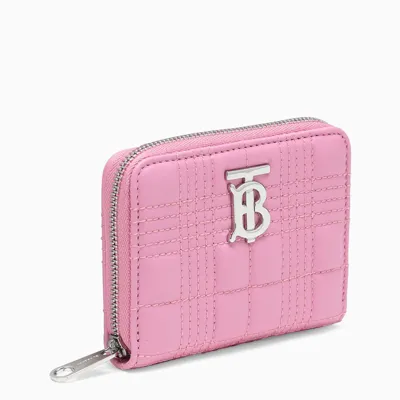 Burberry Pink Lola Zip Around Wallet