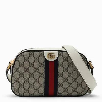 Gucci Beige/white Ophidia Camera Bag