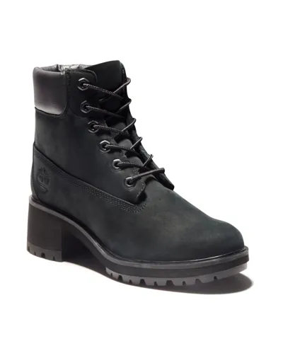 Timberland Women's Kinsley Waterproof Lug Sole Boots From Finish Line In Black Nubuck