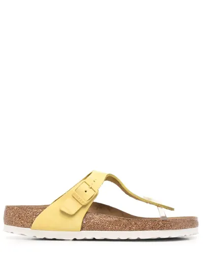 Birkenstock Gizeh T-bar Sandals In Yellow