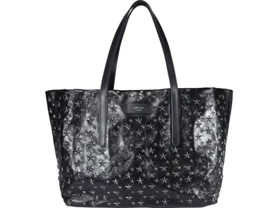 Jimmy Choo Star Pimlico Tote Bag In Black