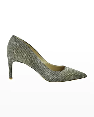 Ron White Cindy Galaxy Shimmer Pumps In Vintage Gold