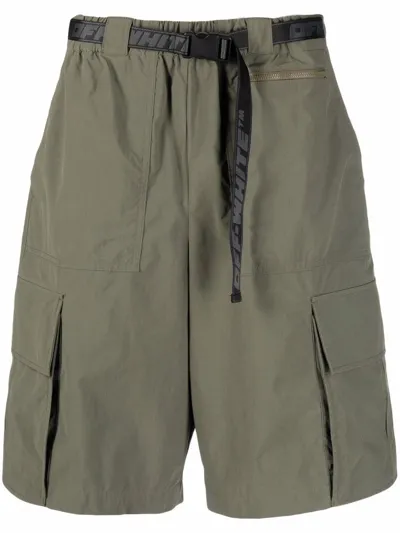 Off-white Military Green Bermuda Shorts