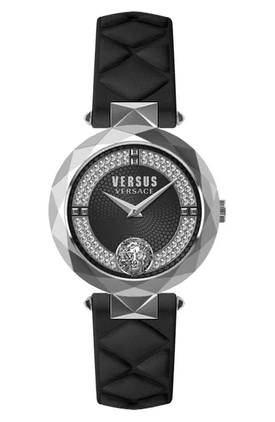 Versus Covent Garden Crystal Strap Watch In Stainless