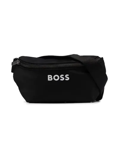 Bosswear Kids' Logo-print Belt Bag In Black