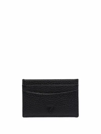 Aspinal Of London Grained Leather Cardholder In Black