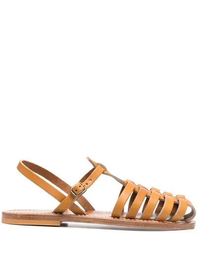 Kjacques K Jacques St Tropez Sandals Beige In Brown