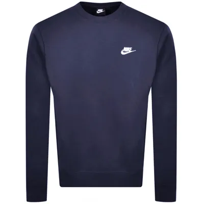 Nike Crew Neck Club Sweatshirt Navy