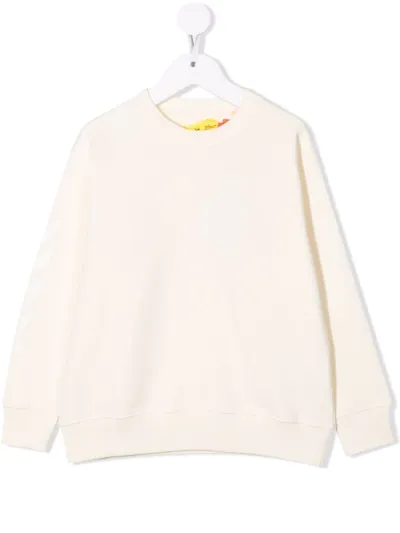 Off-white Kids' Light Pink Sweatshirt With Print In Neutrals