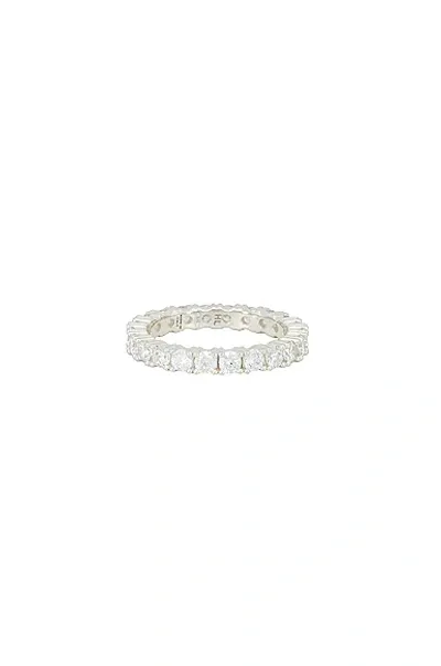 Hatton Labs White Eternity Ring In Silver