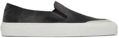 John Elliott Black Haze Slip On Sneakers In Schwarz