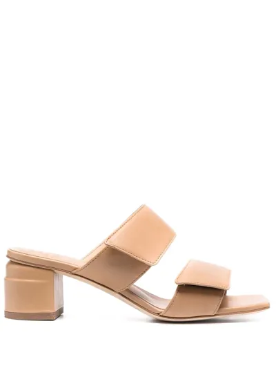 Officine Creative Block-heel Mules In Nude