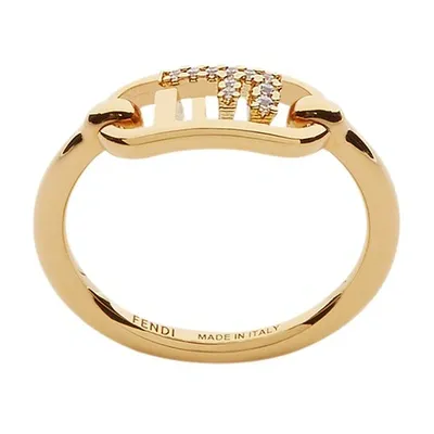 Fendi O'lock Ring In Or