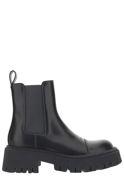 Balenciaga Tractor Ankle Boots In Grey